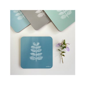 Leaf Coasters - Set Of Four, Single, Made in the UK