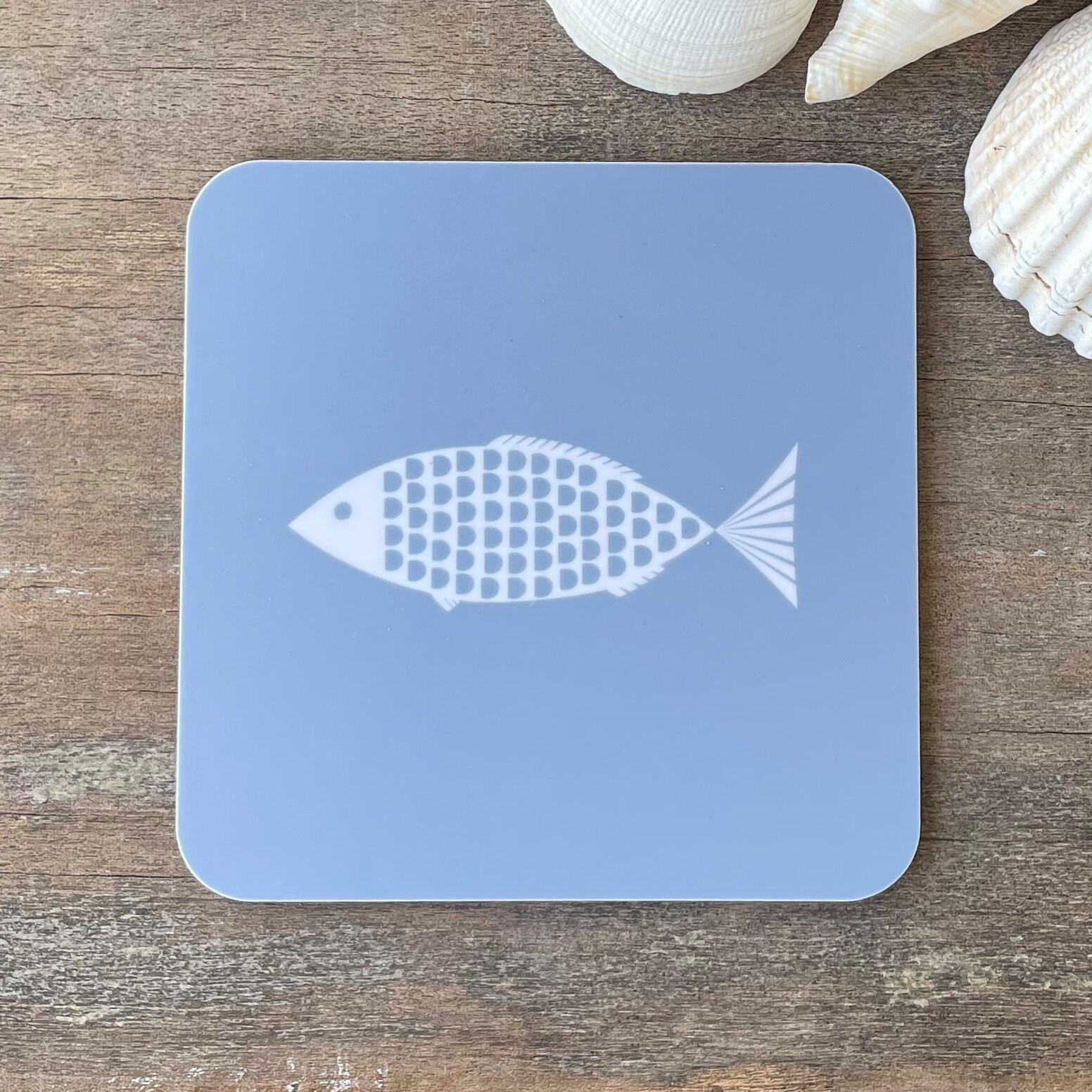 Fish Coasters - Set of Four, Single, Made in the UK - Etsy UK