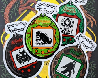 Monstagotchi - Cryptid Collection | die cut vinyl stickers