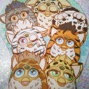 Safari Print Furby 3D Mousepad