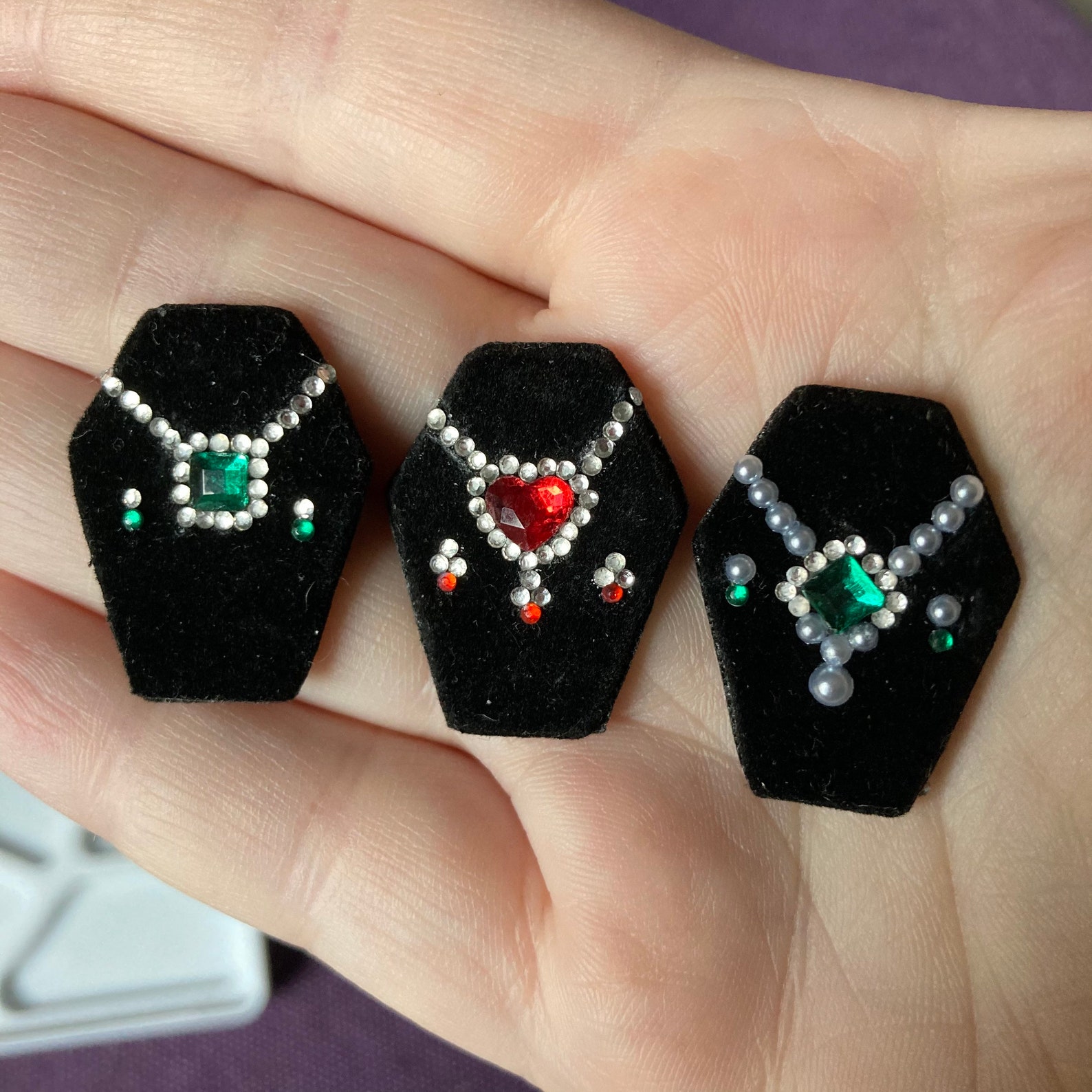 Miniature 1/12 scale necklaces jewelry for dollhouse OOAK Etsy