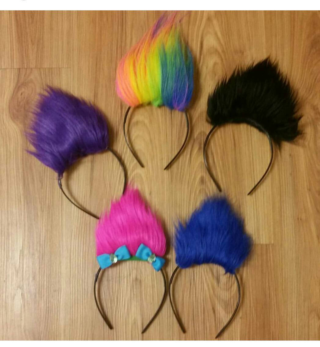 Trolls headbandfurr headbands poppy headband trolls orange Etsy