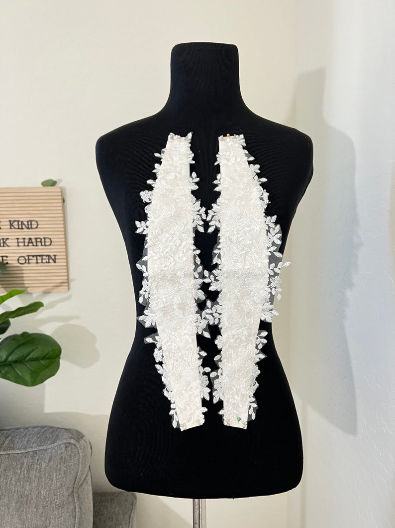 Detachable Off-Shoulder Straps 3D Flower