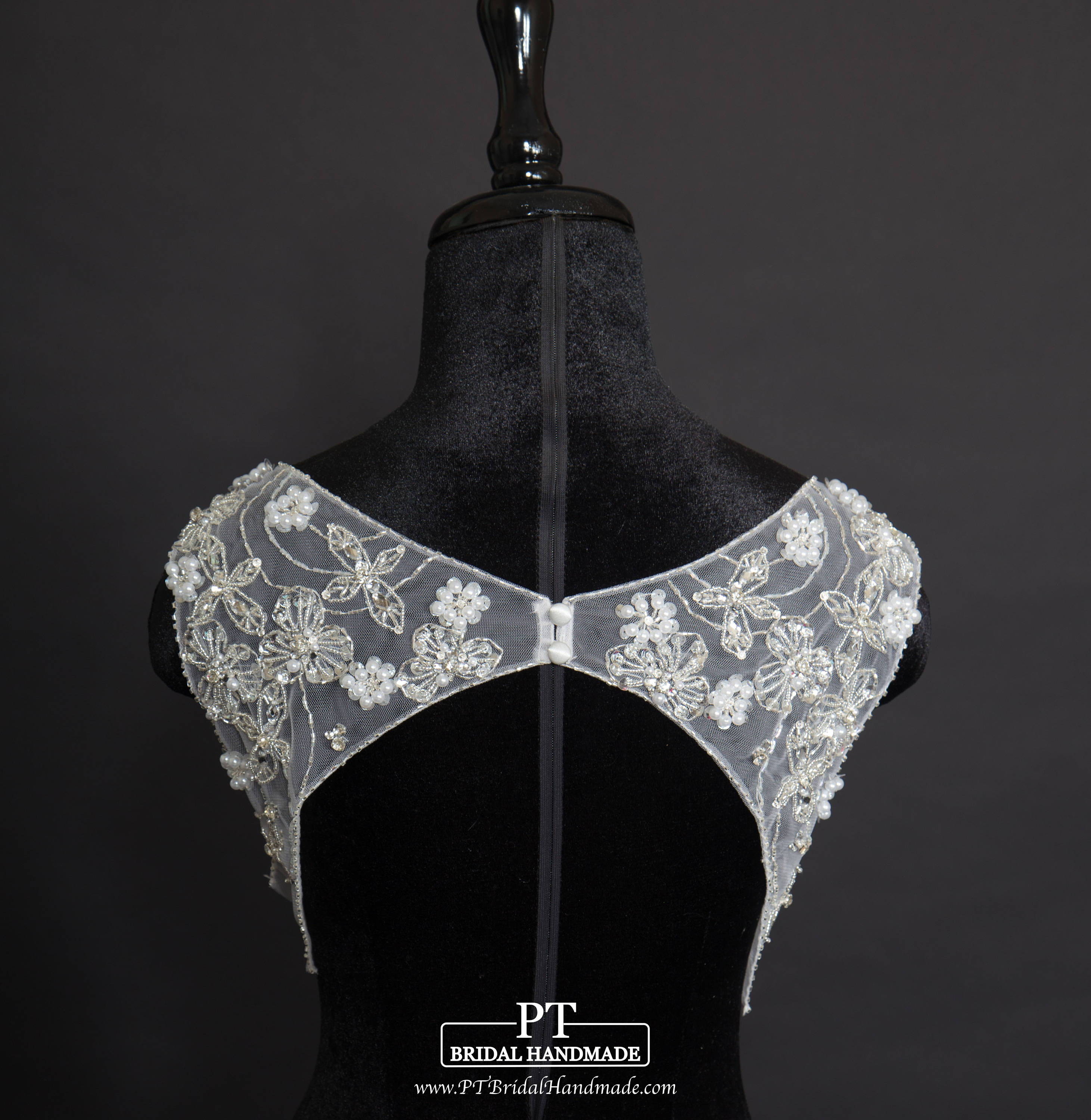 Detachable Wedding Dress Beaded Keyhole #85, Detachable Wedding Straps,…