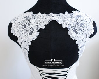 Custom Bridal Keyhole Straps #154,  Wedding Dress Keyhole, Detachable Bridal Keyhole,  Bridal Sleeves, Wedding Dress Straps, Bridal Keyhole,