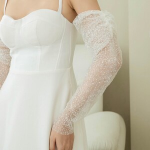Custom Bridal Bicep Sleeves #613, Sparkly Wedding Dress Sleeves, Bridal ...