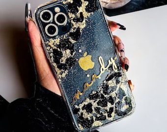 Gold Leopard iPhone 17 pro max 16 15 14 and S26 Ultra S25