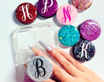 Bling Monogram Magnetic Phone Grip | Phone Stand | Phone Holder | Phone Ring | Compatible with MagSafe