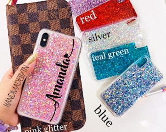 Holographic Glitter iPhone 17 case and S26 Ultra S25 S24 S23