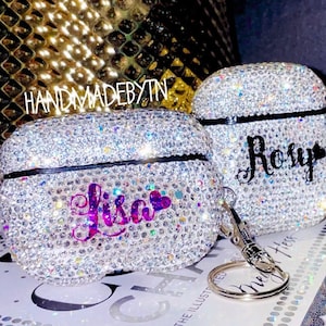 Crystal AB Diamond AirPods 4 case AirPods Pro 2 case AirPods Pro 1 case AirPods 3 case Bling AirPods case