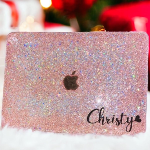 Roséguldglitter MacBook Air 13.6 Pro 14 15 16 PRO/MAX