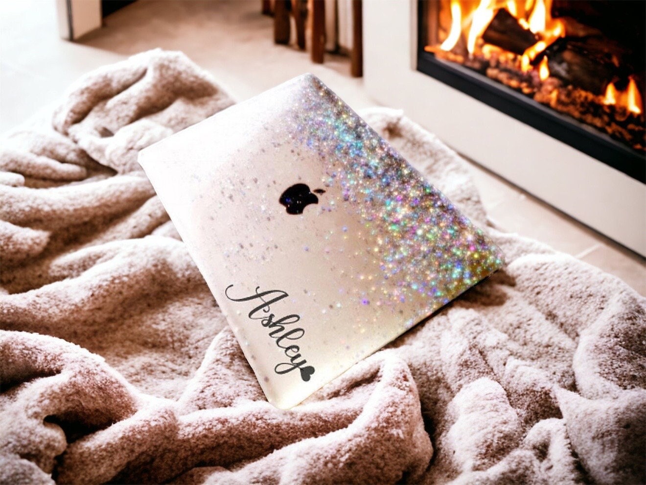 Glitter macbook top air case