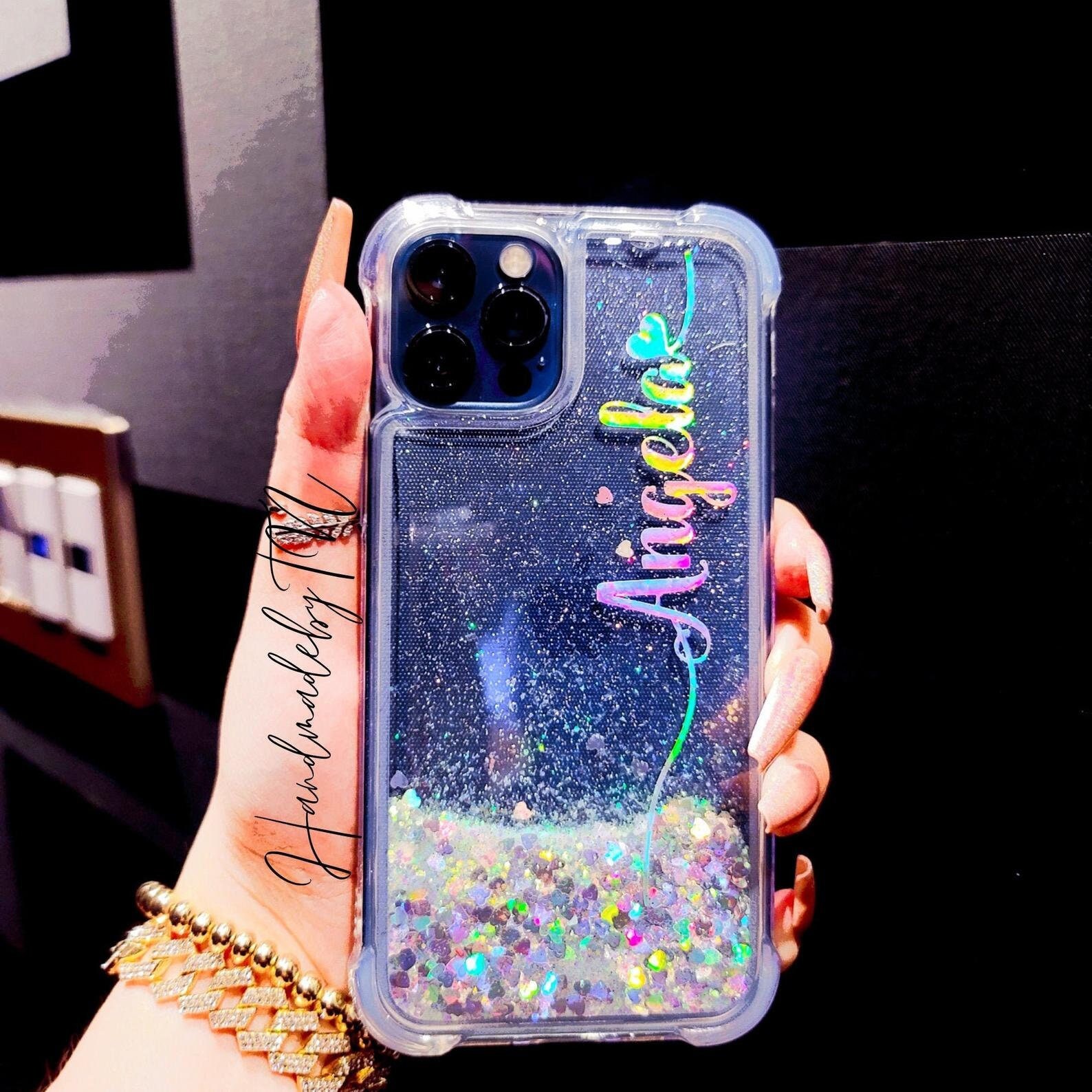 Personalized Waterfall Glitter Phone Case Galaxy -
