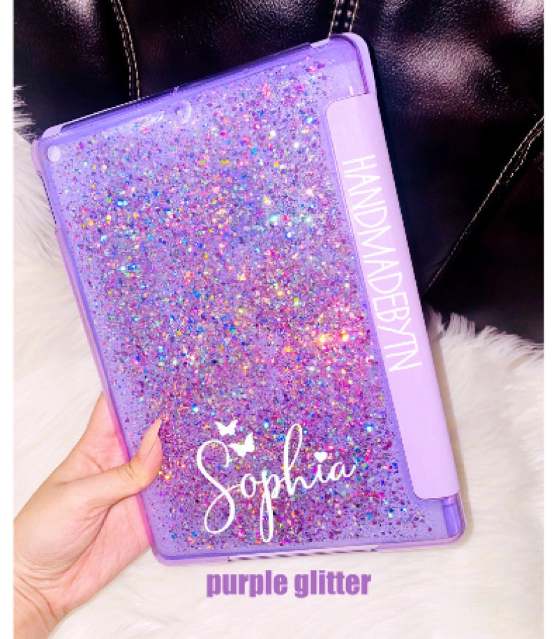Purple Glitter iPad 10.2 Case iPad 7th generation case iPad Etsy