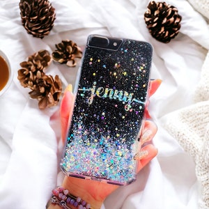 Bling Glitter iPhone 15 case iPhone 15 pro max iPhone 13 case iPhone 14 case iPhone 14 pro max case Galaxy S24 ultra S23 Ultra S22 Plus NoMoving +Name