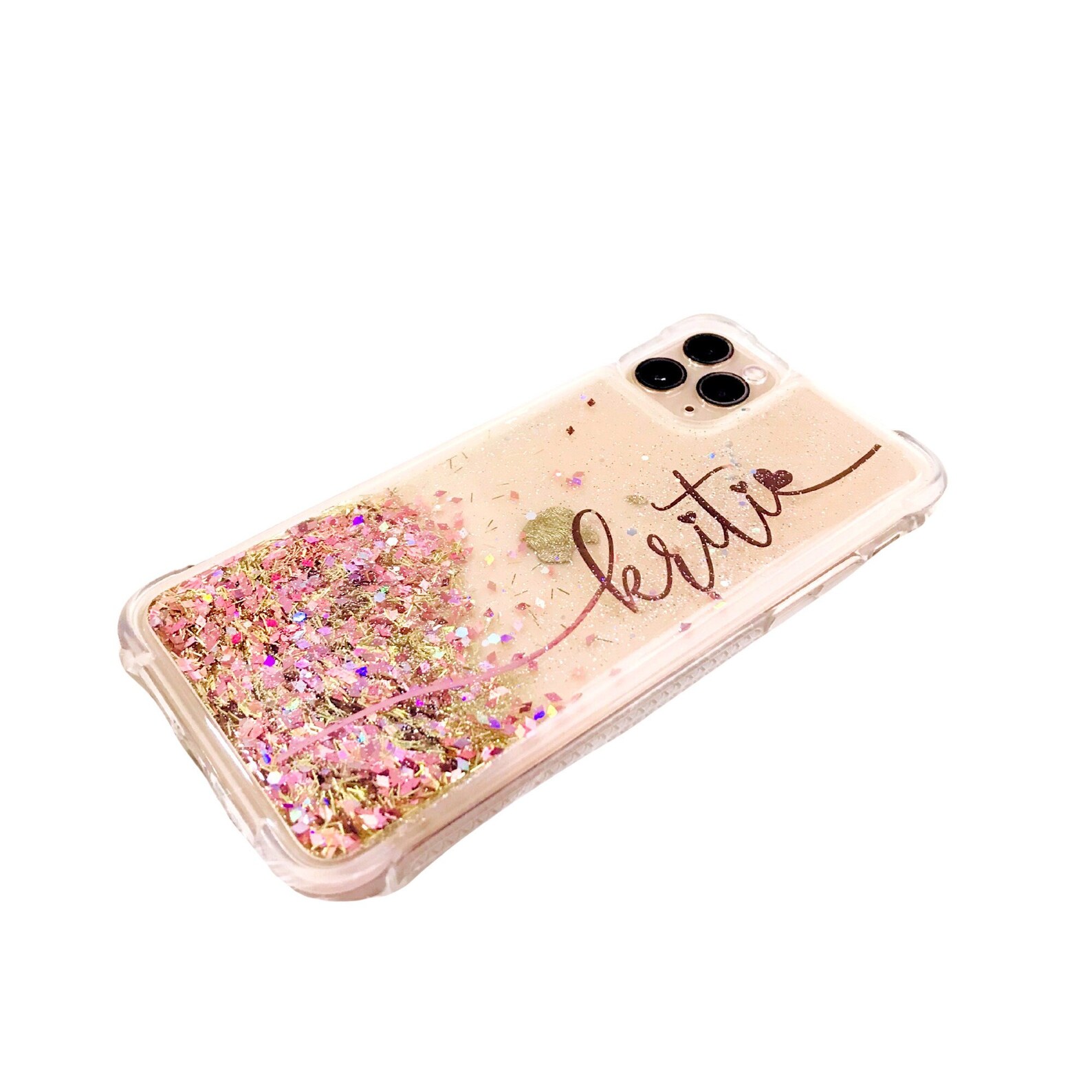 Rose Gold Glitter Iphone 11 Pro Max Case Iphone 11 Pro Case Etsy