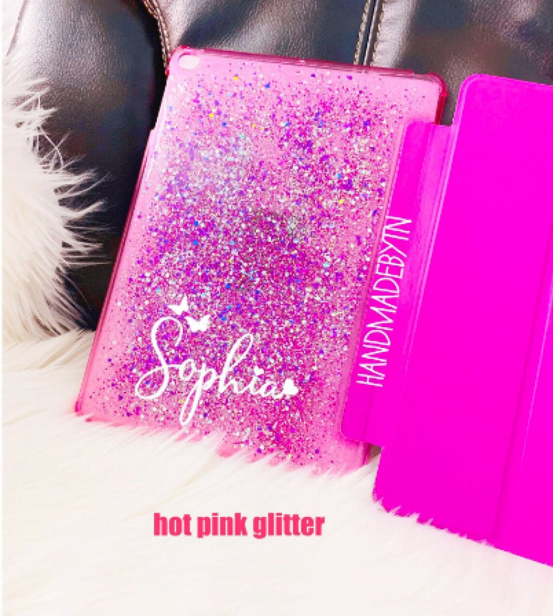 Hot Pink Glitter iPad case iPad 10.2 Case iPad Pro 11 iPad Etsy