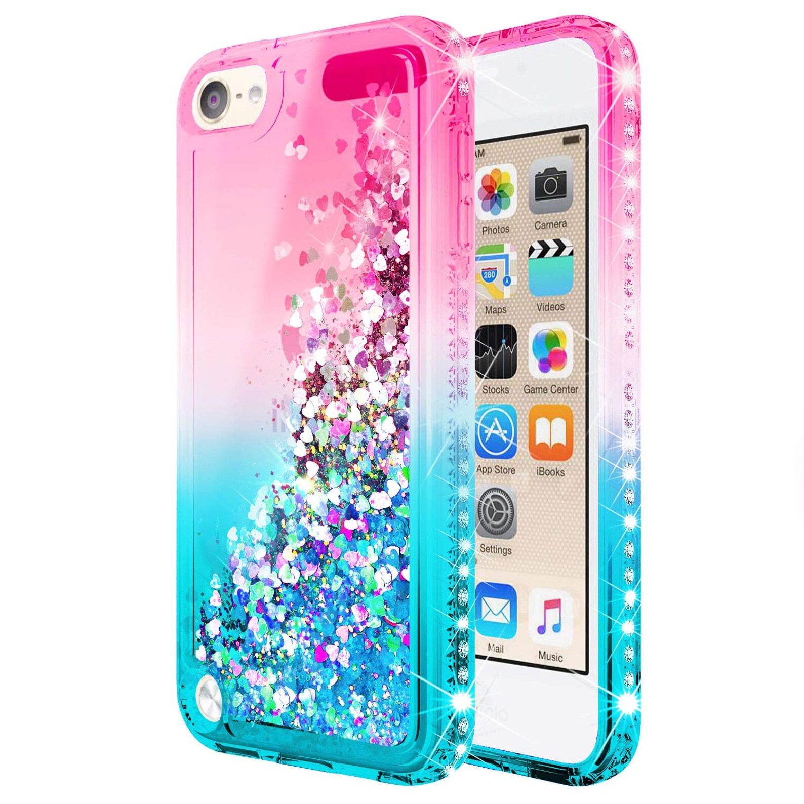 Teal turquoise Glitter iPod case iPod Touch 6 Case iPod Touch Etsy