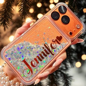 Sparkle Waterfall iPhone 17 pro case and S26 Ultra S25 S24 S23