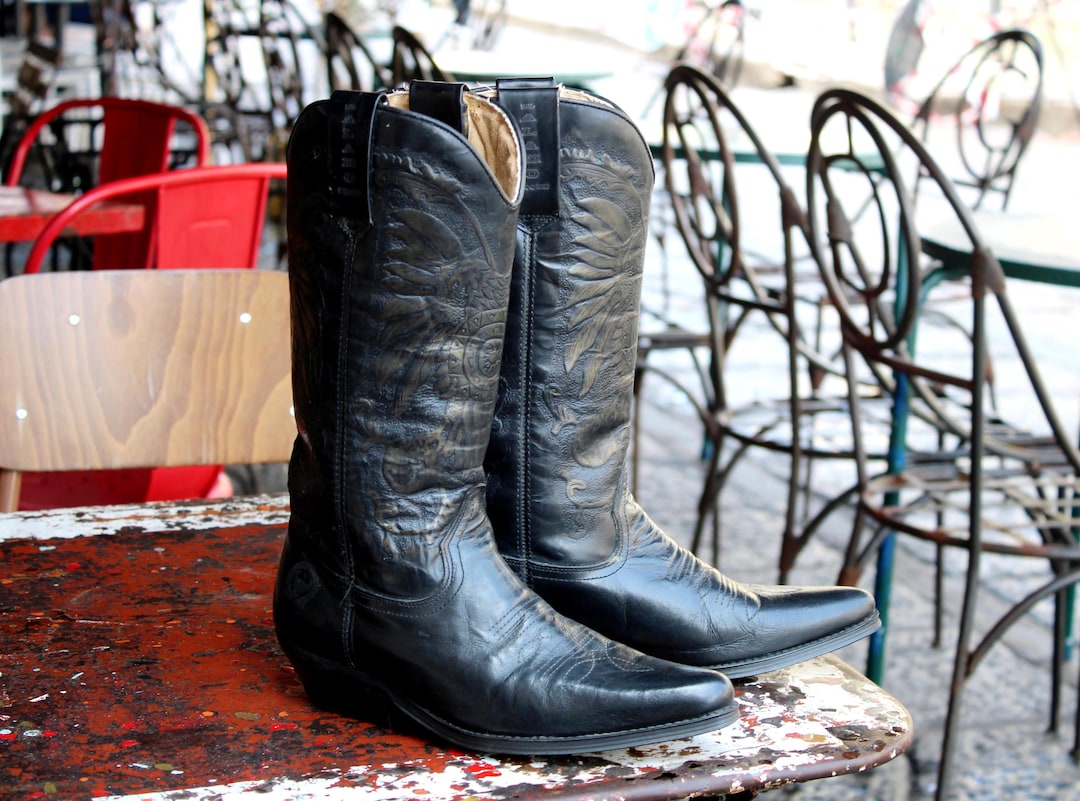 Botines Cowboy Botines Tejanos Hombre Tejano Botas Vaqueras