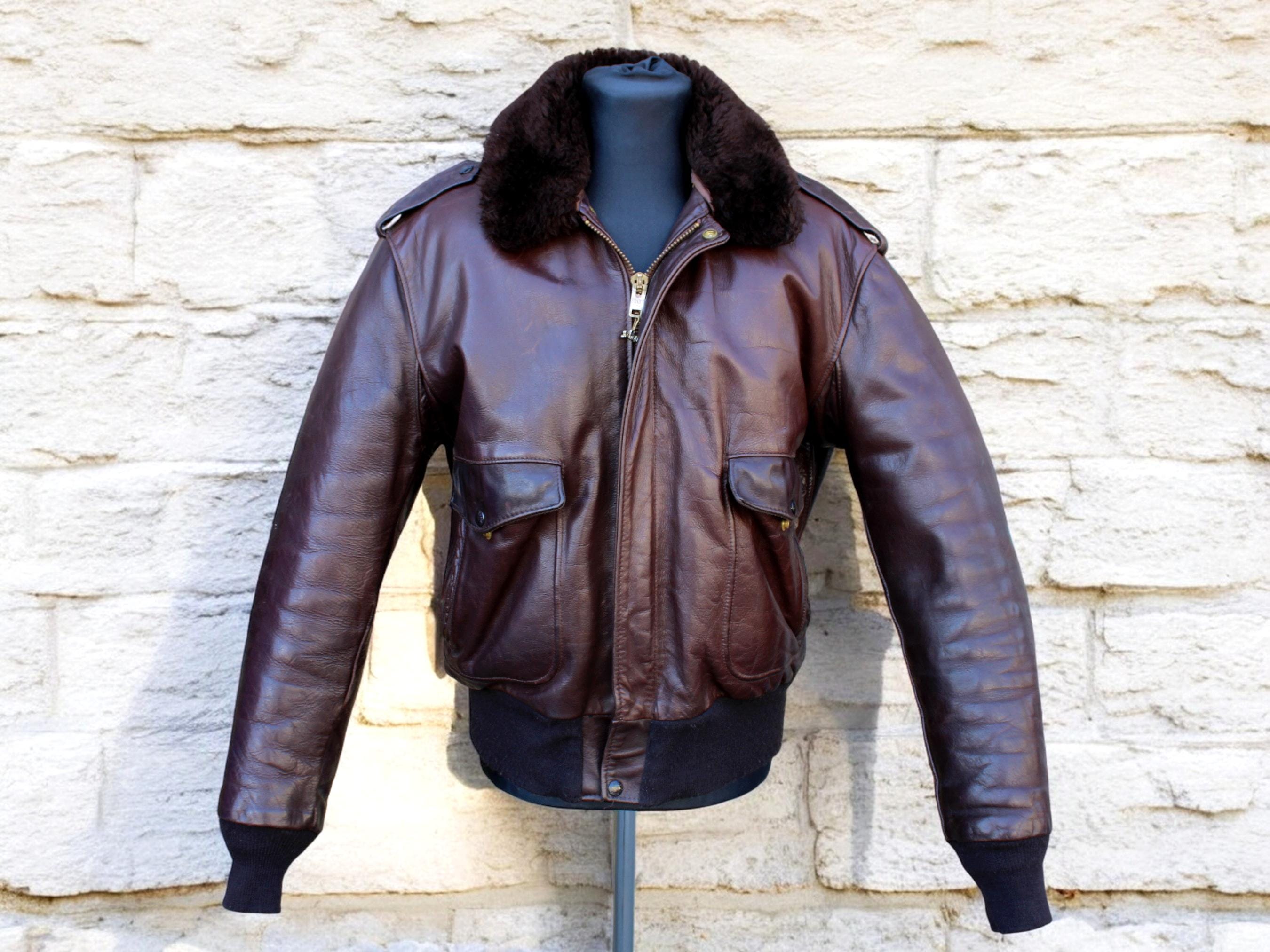 80's Schott Jacket - Etsy Canada 80's Schott Jacket - Etsy Canada