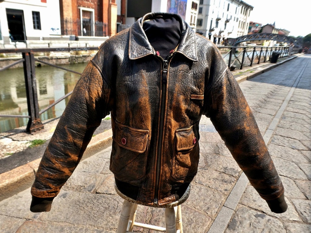 Giubbotto pelle aviatore AVIREX G1 interno