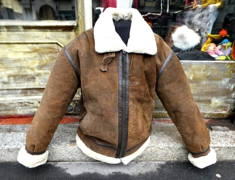 Aviator Leather Jacket B3 Raf Pilot 