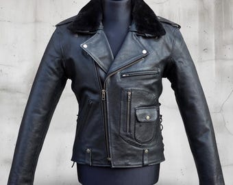 Vtg 80s Belstaff Roadmaster II Black Waxed Cotton Motorcycle