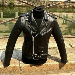 Milan Leather Jacket - Etsy