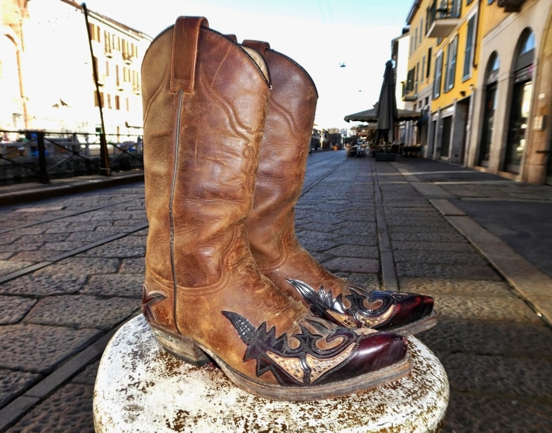 arm Carrière statistieken Camperos leren laarzen Texaanse westernlaarzen cowgirl Sendra - Etsy België