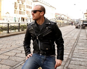 森*崇様 70s Richa Leathers ベルギー製　デザイン　シングルラ Jacket Leather Jacket Metal Rock Motorcycle Marlon Brando