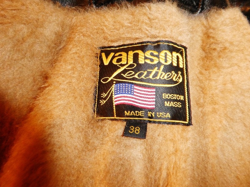 Vanson Vintage Caferacer Motorcycle Biker Leather Jacket Size - Etsy