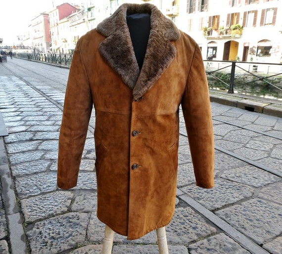 Original 70s vintage suede suede suede trench coat