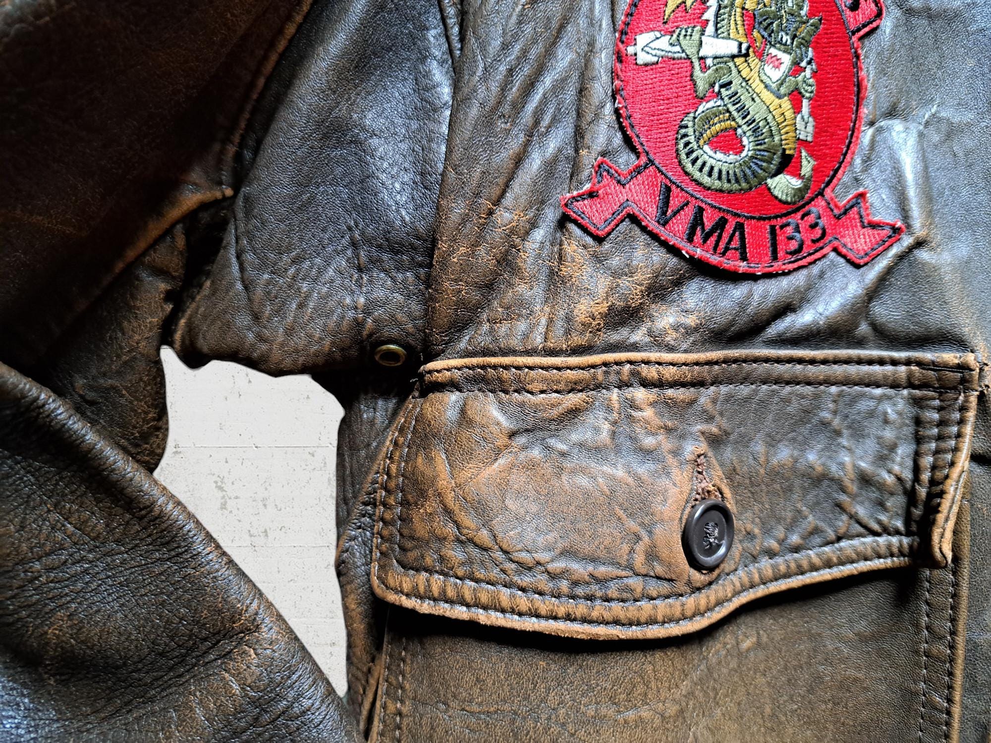 Schott G1 Top Gun Original Vintage Aviator Leather Jacket - Etsy Schott G1 Top Gun Original Vintage Aviator Leather Jacket - Etsy