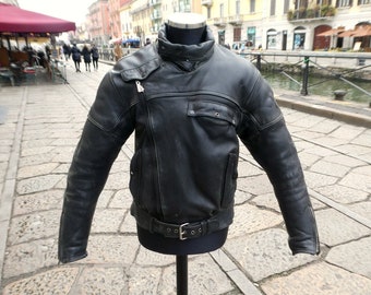 Hein Gericke vintage caferacer motorcycle leather jacket size M