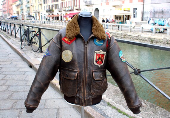 Avirex G1 Top Gun Original Vintage Flight Jacket - Etsy