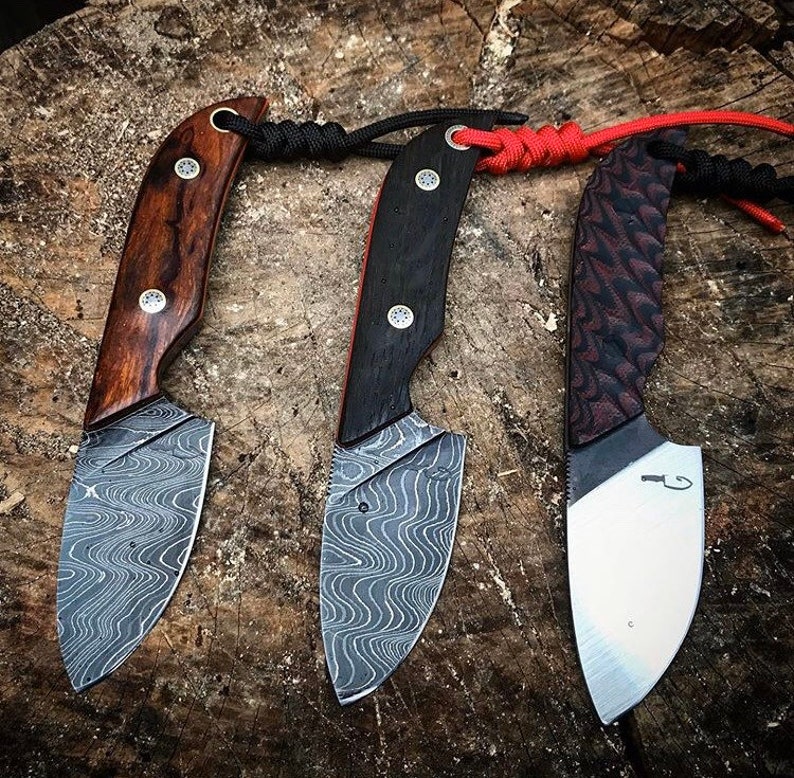 Mini Scout edc fixed blade hunting knife Etsy