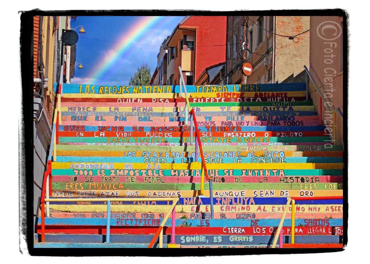 Stairway To Rainbow Fine Art Photography Arcoiris Graffiti Etsy Stairway To Rainbow Fine Art Photography Arcoiris Graffiti Etsy