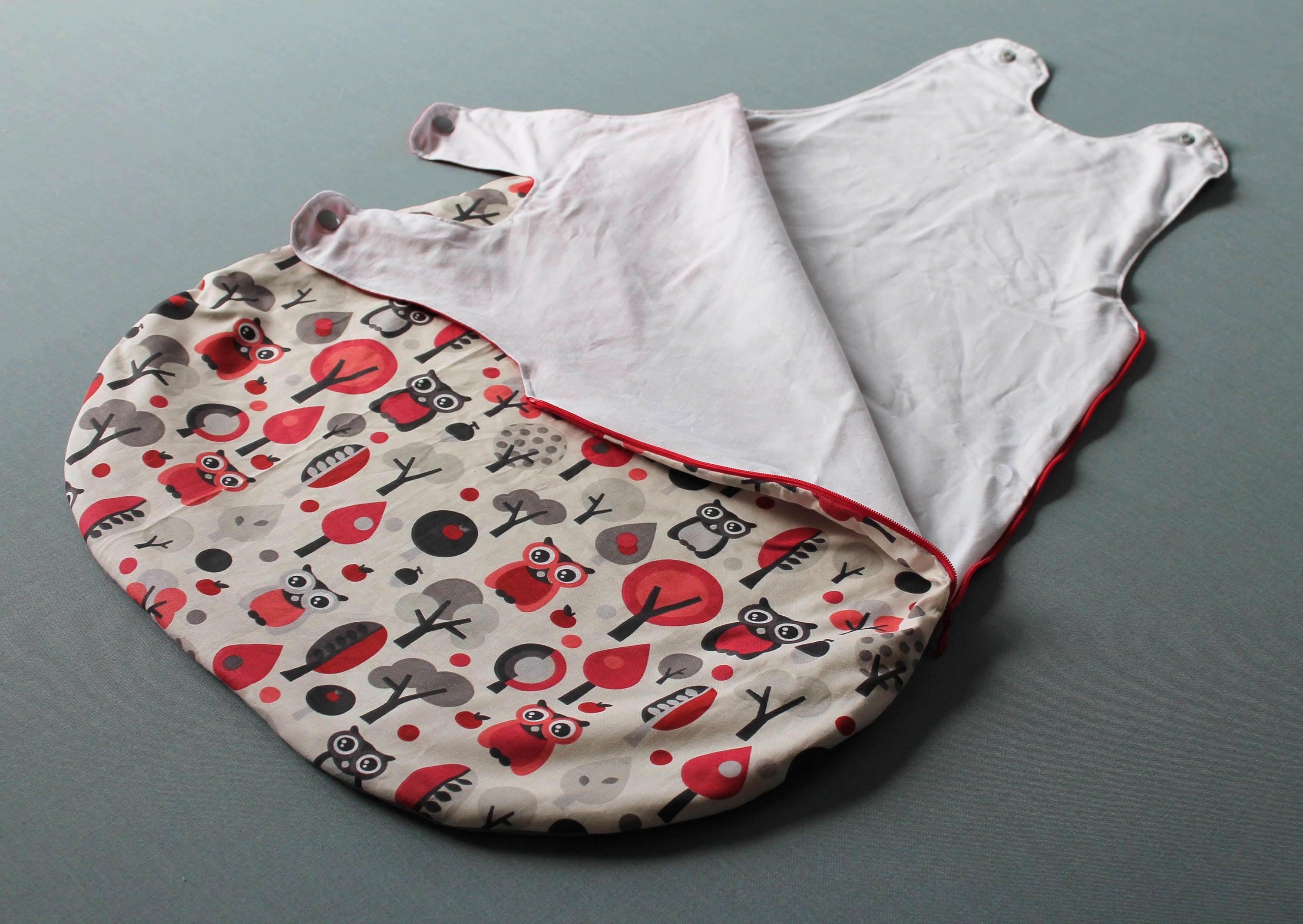 Baby Summer Sleeping Bag / Sleepsack 06 Month Red Grey Etsy