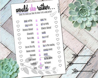 Would she rather game, bridal shower game, bridal party game, guessing game, would she rather, bridal shower, DD#15