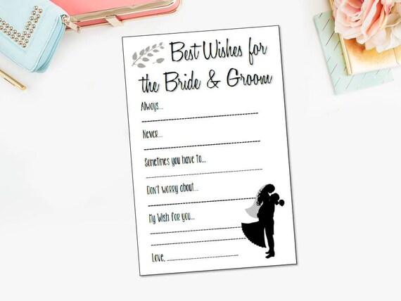 Best Wishes For The Bride And Groom Wedding Advice Words Of Etsy