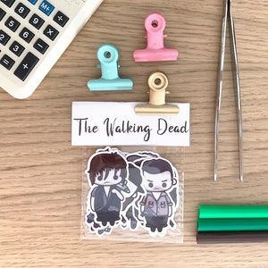 The Walking Dead Pack de pegatinas, Fan Art, Illustration, Stationery, Kawaii, zombies, imagen 1