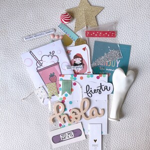 Kit di cancelleria per feste, carta indesiderata, posta ordinaria, bullet journal, kit per scrapbooking, journaling, creazione di biglietti