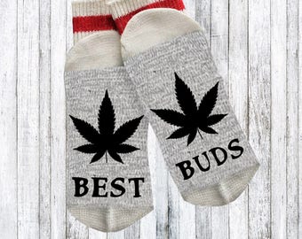 Funny Socks Novelty Stoner Gift Idea Weed Smoker Pothead If You Can Read This