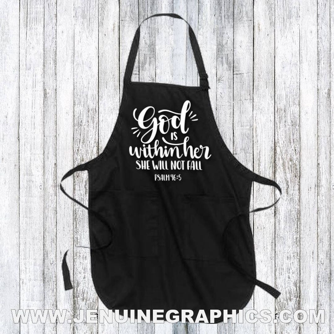 Apron Religious Gift Bible Verse Christian Gift Etsy