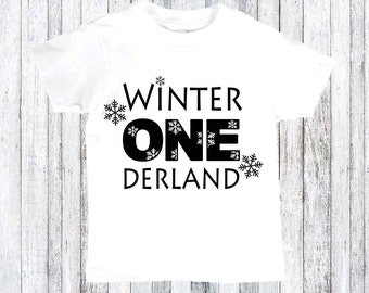 First birthday shirt - winter ONEderland shirt - winter themed birthday party - first birthday party - first birthday outfit - winter boy