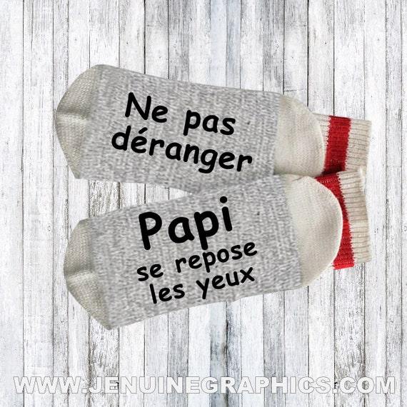 Chaussettes Français grand-père cadeau cadeau pour papi
