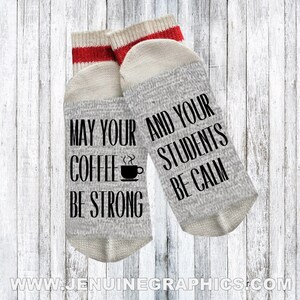 Teachers gift - gift for teacher - teacher socks - Funny socks - Novelty Socks - Words on socks - text on socks - custom socks