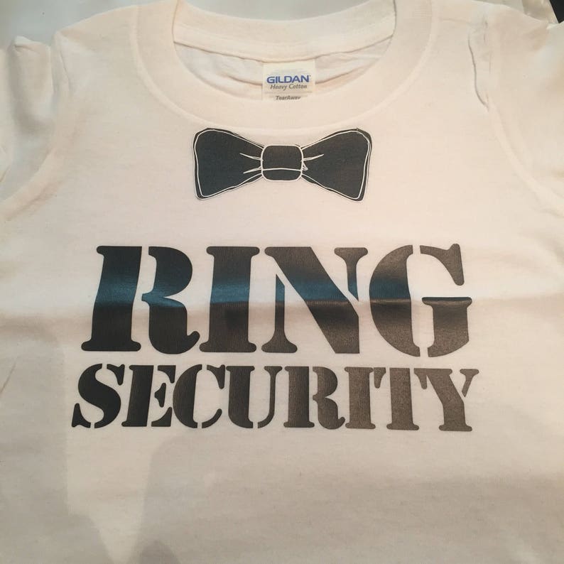 Ring Security Wedding Shirt Ring Boy Gift Idea Personalized Etsy