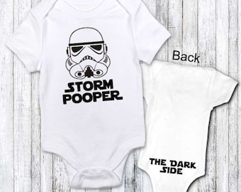 Funny Baby Clothes - Storm Pooper - funny gift idea star wars fan custom order jenuine graphics